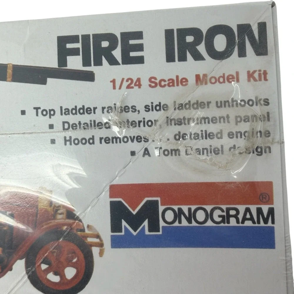 Monogram Fire Iron 1/24 Model Kit 7530 Tom Daniel AE Classics Factory Sealed Vtg